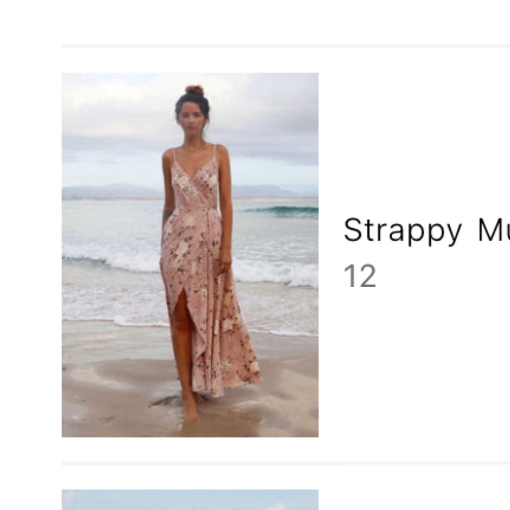 Auguste thé label strappy Maxi Dress in Cream and Tan - Picture 4 of 4